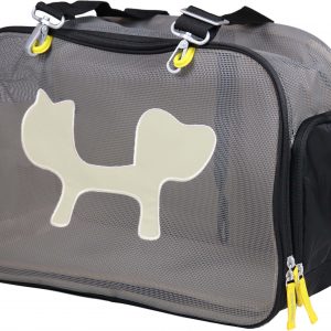 Mesh Bag Cat - Trasportino per Gatti Nero e Giallo