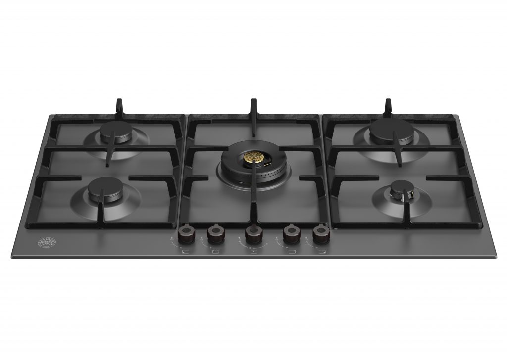 Piano a gas con dual wok centrale Serie Professional - cm 90